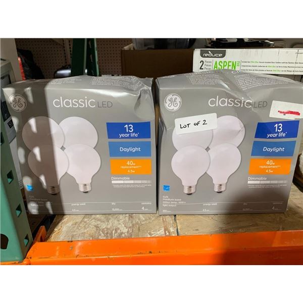 GE Classic LED Daylight 40 W Bulbs Lot of 2pks