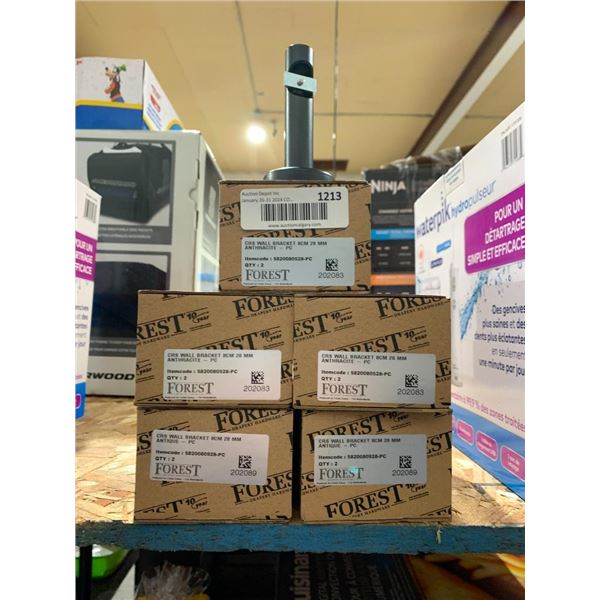 CRS Wall Bracket 8cm 28mm 5 Lots of 2 = 10 total