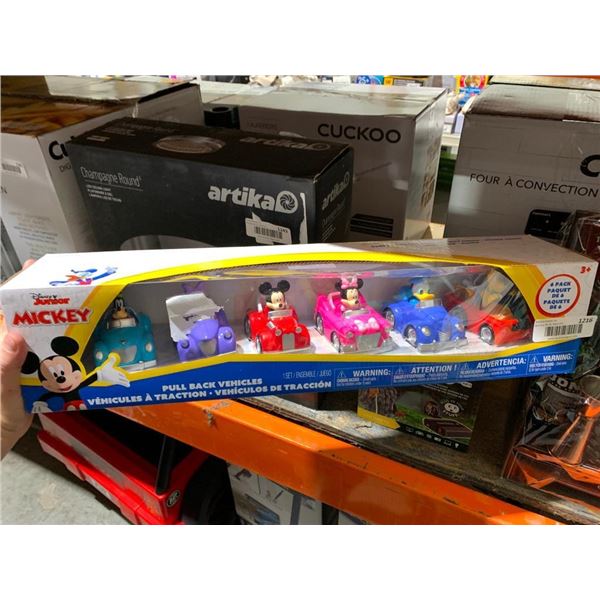 Mickey & Friends Pull Back Vehicle Set