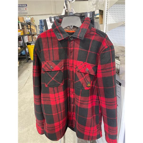 Realtree  Mens Plaid Work Jacket Size medium