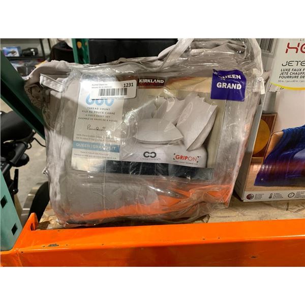 Kirkland 600 count Queen Size Bed Sheet Set