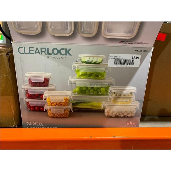 Clear Lock 24 Pc Food Storage Set