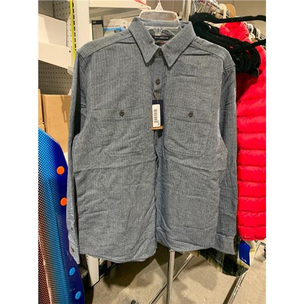 Denver Hayes Mens Button Up Long Sleeve Shirt Size Med