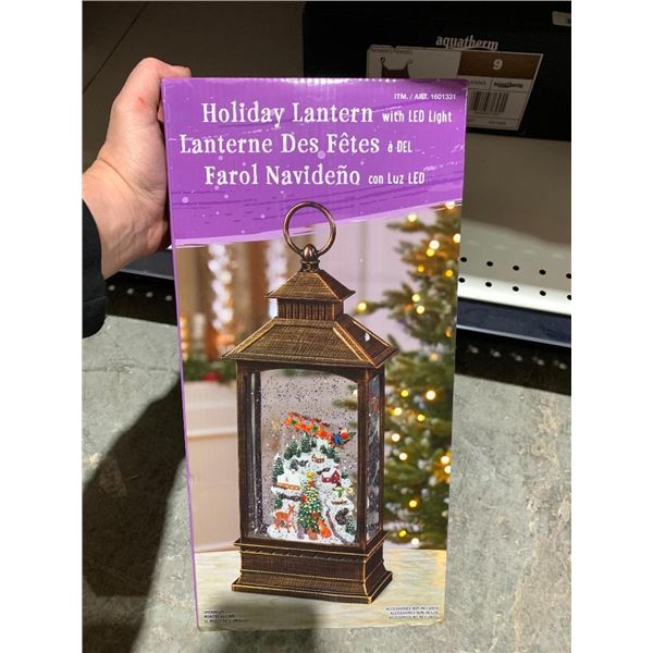 Holiday Lantern with LED Lights