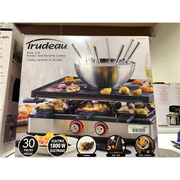 Trudeau Party Grill Fondue and Raclette Combo