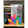Image 1 : Sylvania Stay lit 2 Pack of 50 Bulbs Colored Holiday Lights
