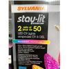 Image 2 : Sylvania Stay lit 2 Pack of 50 Bulbs Colored Holiday Lights
