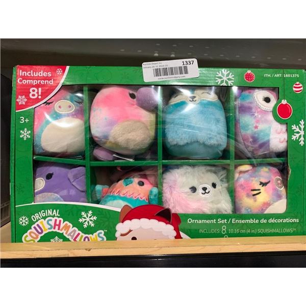 Original Squishmallows 8 pc Ornament Set