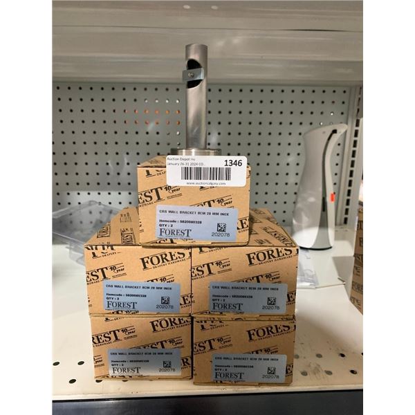 CRS Wall Bracket 8cm 28mm - 5 sets of 2 = 10 pc total