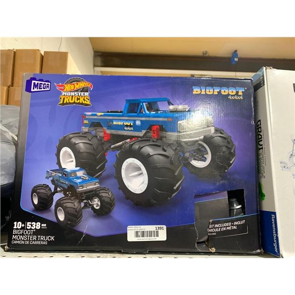 Mega Blocks Hot Wheels Bigfoot Monster Truck
