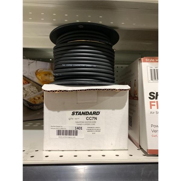 Standard CC7N 7 mm ignition wire - 100ft