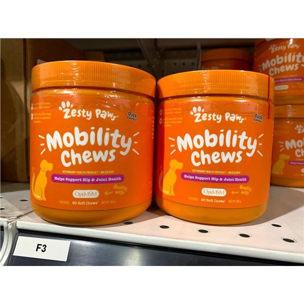 Zesty paws mobility chews 2 x 90 chews