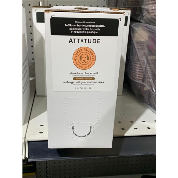 Attitude Furry Friendly Natural Pet Care Lavender All-Surface Cleaner Refill 2L