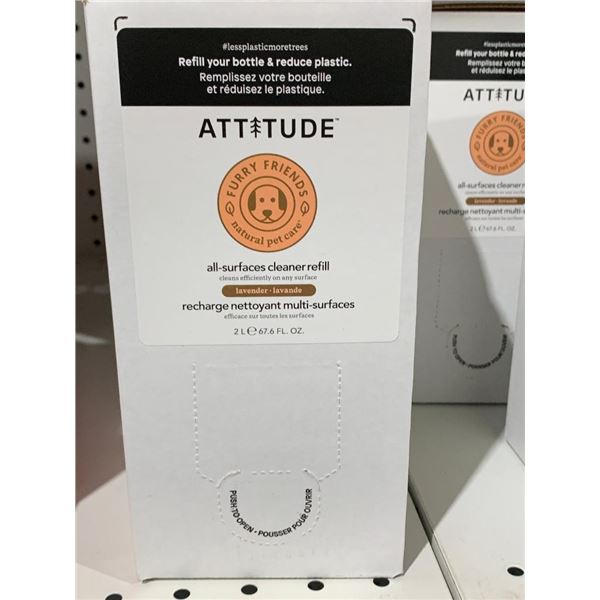 Attitude Furry Friendly Natural Pet Care Lavender All-Surface Cleaner Refill 2L