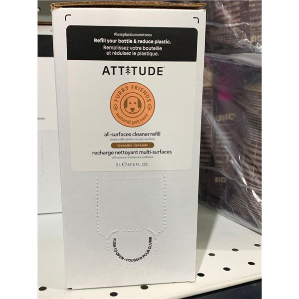 Attitude Furry Friendly Natural Pet Care Lavender All-Surface Cleaner Refill 2L