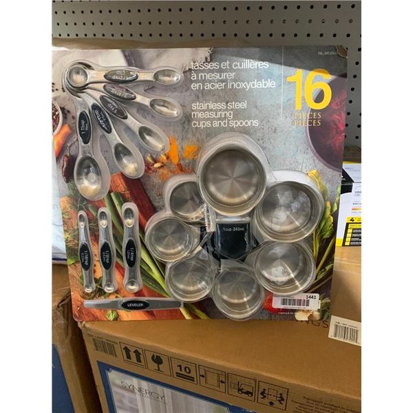 Stainless Steel 16 Piece Measure cup Set