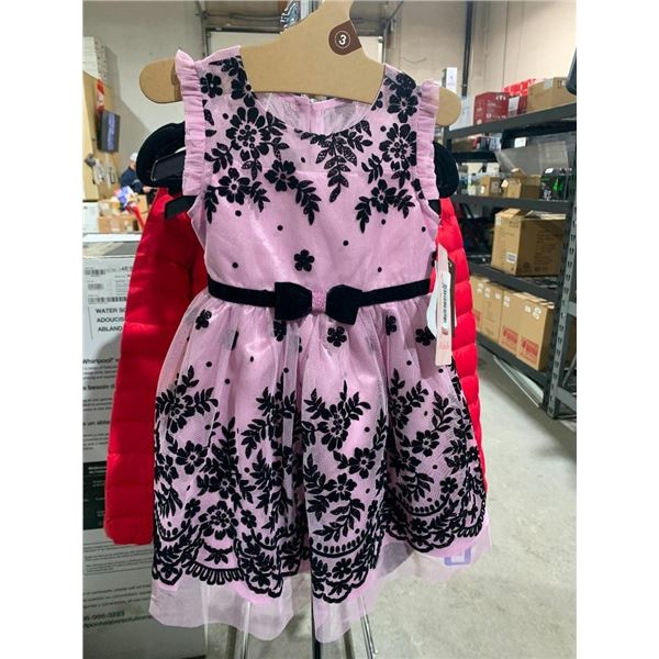Girls Pink Lace Dress