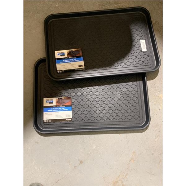 Lot of 2 Rimmed, Techno boots classic boot tray