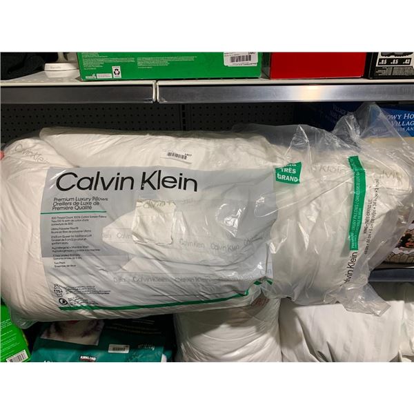 Lot of 2 Calvin Klein Luxury Pillows - King Size