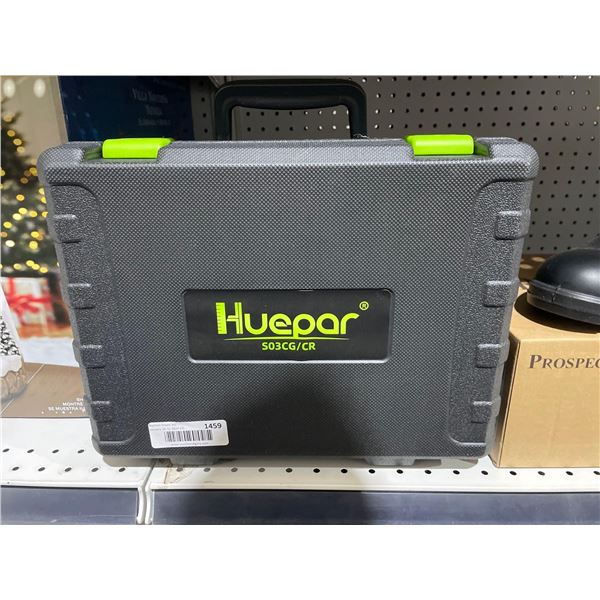 Huepar 360 Deg self leveling cross line laser level kit in case