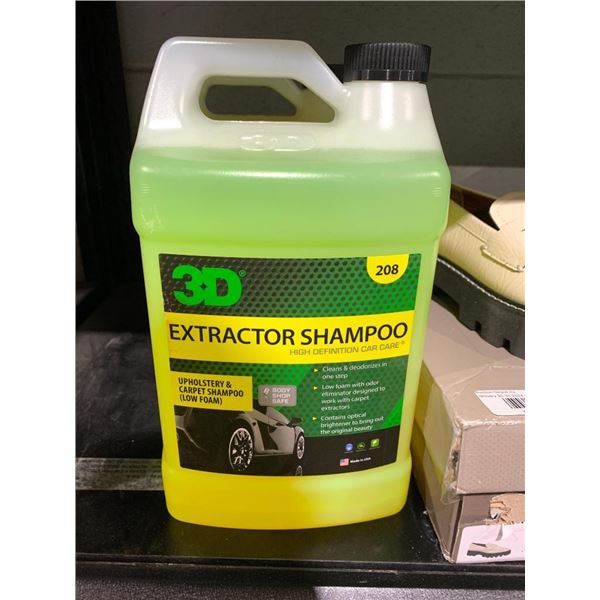 3D extractor car upholstery shampoo