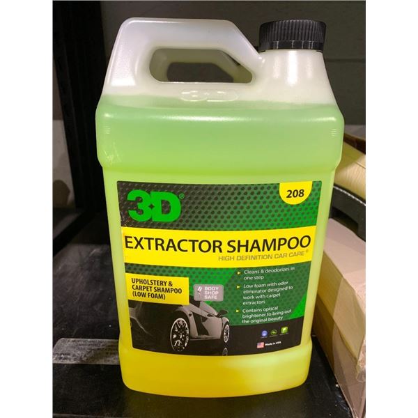 3D extractor car upholstery shampoo