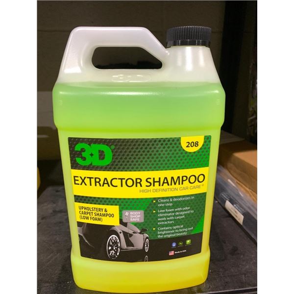 3D extractor car upholsterey shampoo