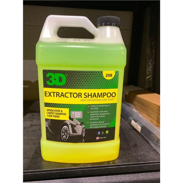 3D extractor car upholsterey shampoo