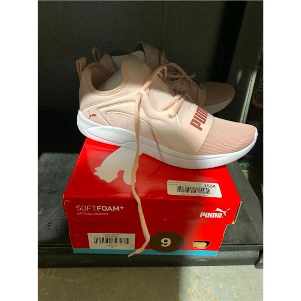 Womens pink puma running shoes size 9
