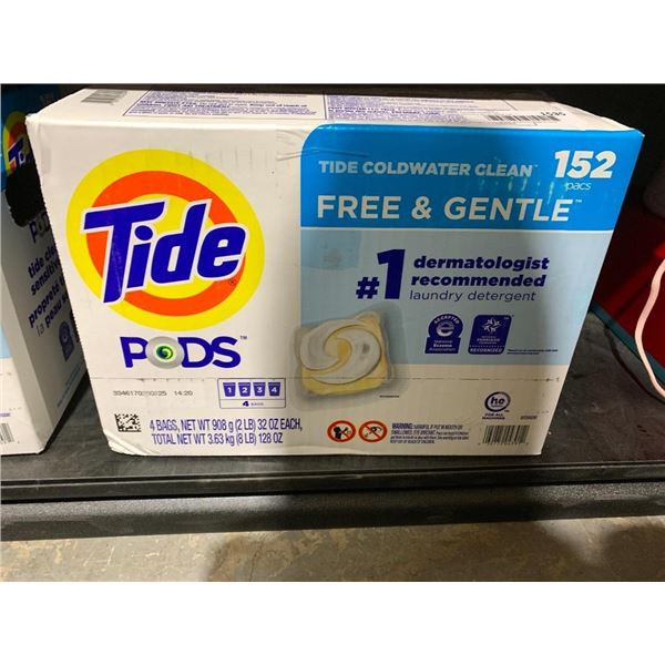 Tide laundry detergent pods, box of 152 pods
