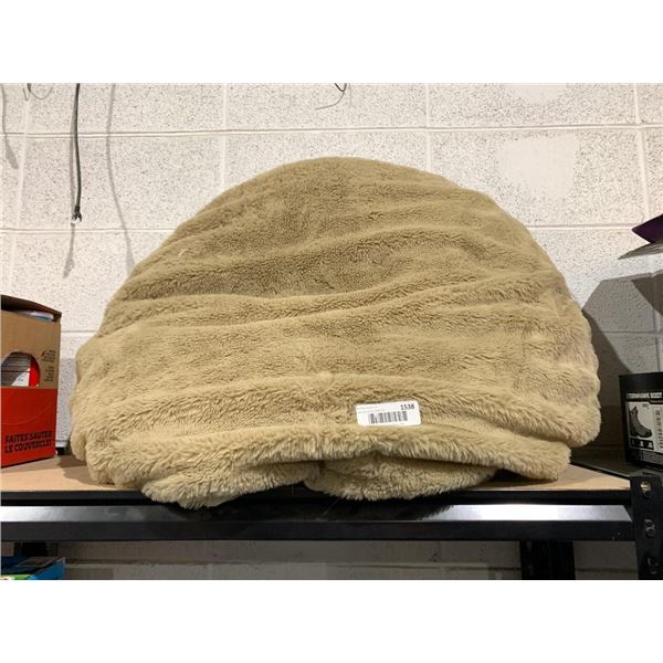 Light brown dog bed