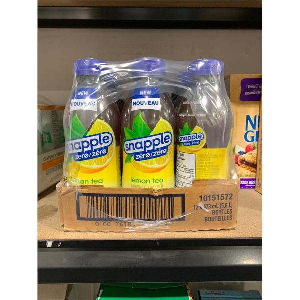 Snapple zero sugar lemon tea drink 12x473ml