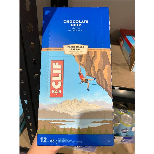 Cliff chocolate chip granola bars, 12x68g