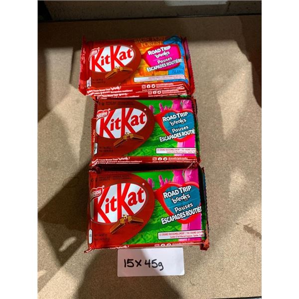 Nestle KitKat Chocolate Bars 15 x 45g