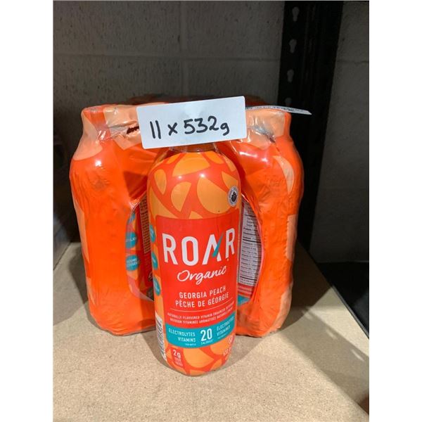 Roar Organic Georgia Peach Vitamin Water 11 x 532g