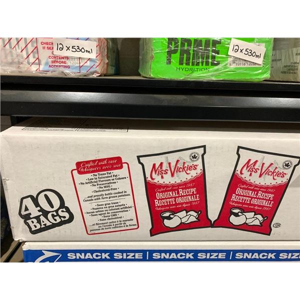 Mrs Vickies Original Potato Chips 40x40g