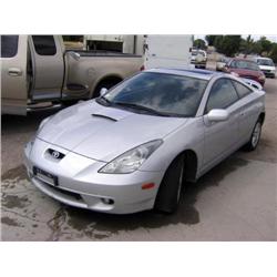 *2001 Toyota Celica, Gray, Air Bags, A/C, Cruise, Tilt, All Power, Tape Player, Sunroof, Vn# Jtddr32