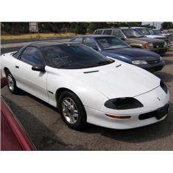 *1994 Chevy Z28 Camaro, White, Air Bags, A/C, Cruise, Tilt, All Power, Cd Playey, Vn# 261Fp22P6R2177