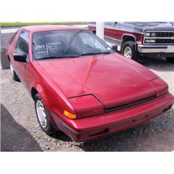 *1989 Nissan Pulsar, Red, Tape Player, Vn# Jn1Gn3451Kw426876