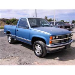 *1988 Chevy Silverado Pickup, Blue, Vn# 1Gcdk14K8Jz205365