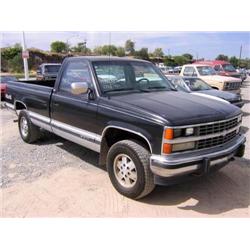 *1988 Chevy Silverado 1500 Pickup, Black, A/C, Tilt, Tape Player, Vn# 1Gcdk14Kxje137335