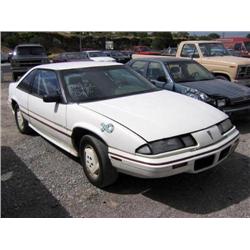 *1988 Pontiac Gra Cp, White, A/C, Cruise, Tilt, All Power, Tape Player, Vn#1G2Wp14W7Jf238215