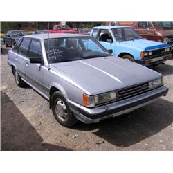 *1985 Toyota Camary Car, Blue, A/C, Clarion Tape Player, Vn# Jt2Sv16H9F0273131