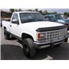 Image 1 : *1989 Gmc Sl Sierra Pickup, White, 4X4, Rampage Tape Player, Vn# 1Gtdk14Z6J2545062