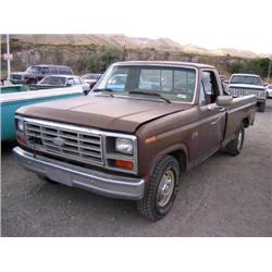 *1984 Ford F-150 Pickup, Brown, Tape Player, Vn# 1Ftcf15Y0Epa03091