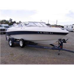 *1998 Four Winds Fish/Ski Boat, White/Blue, Vn# Fmnml0361798 With Trailer