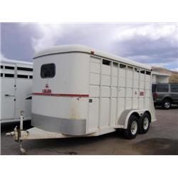 *1991 Logan Horse Trailer, White, Vn#1Xuac1824Ma006936