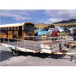 White Single Axle Snowmobile Atv Trailer