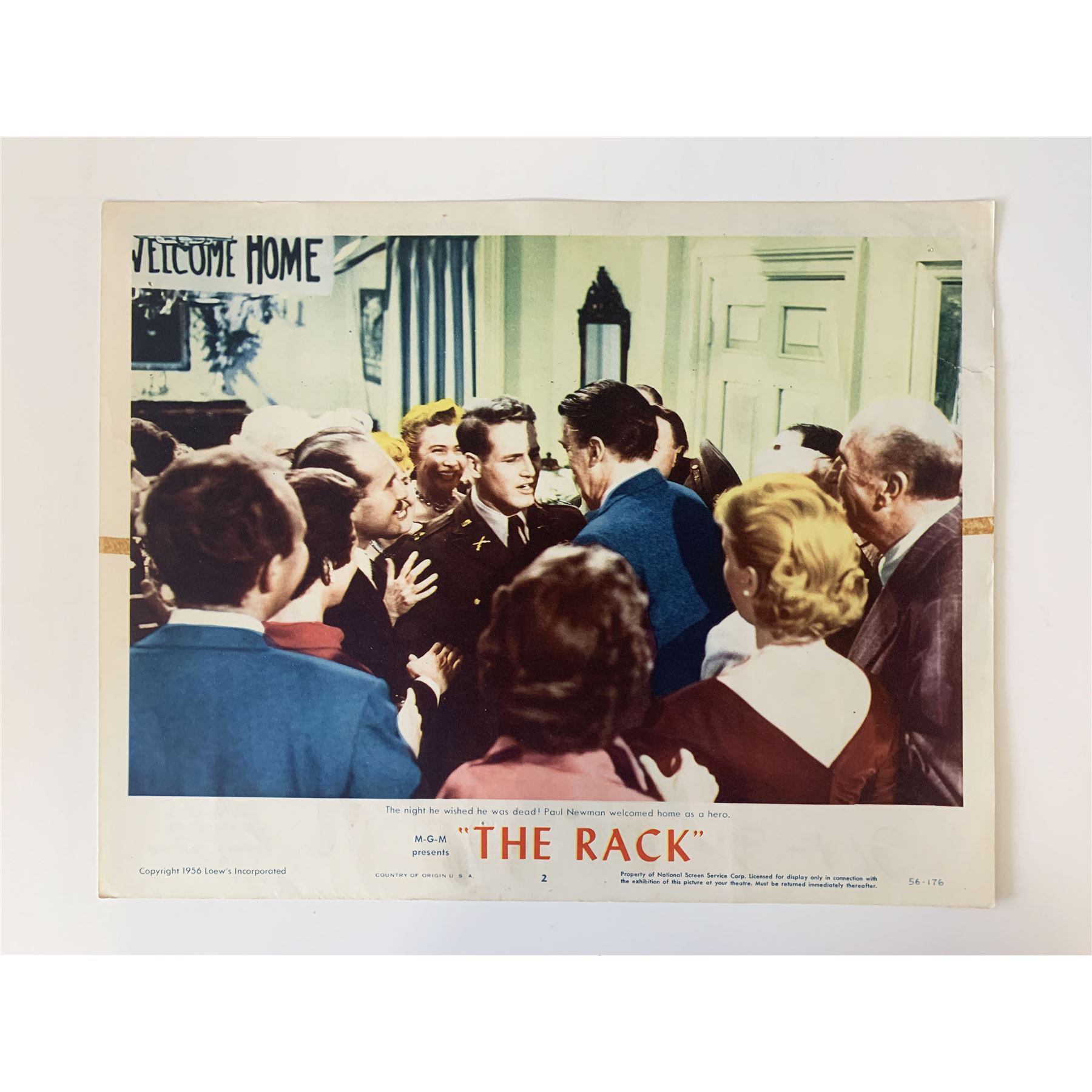 The Rack original 1956 vintage lobby card
