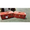 Image 1 : 2 RED TOOL BOXES W CONTENTS